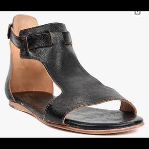 Bed Stu Sable Black Hand Washed Sandal